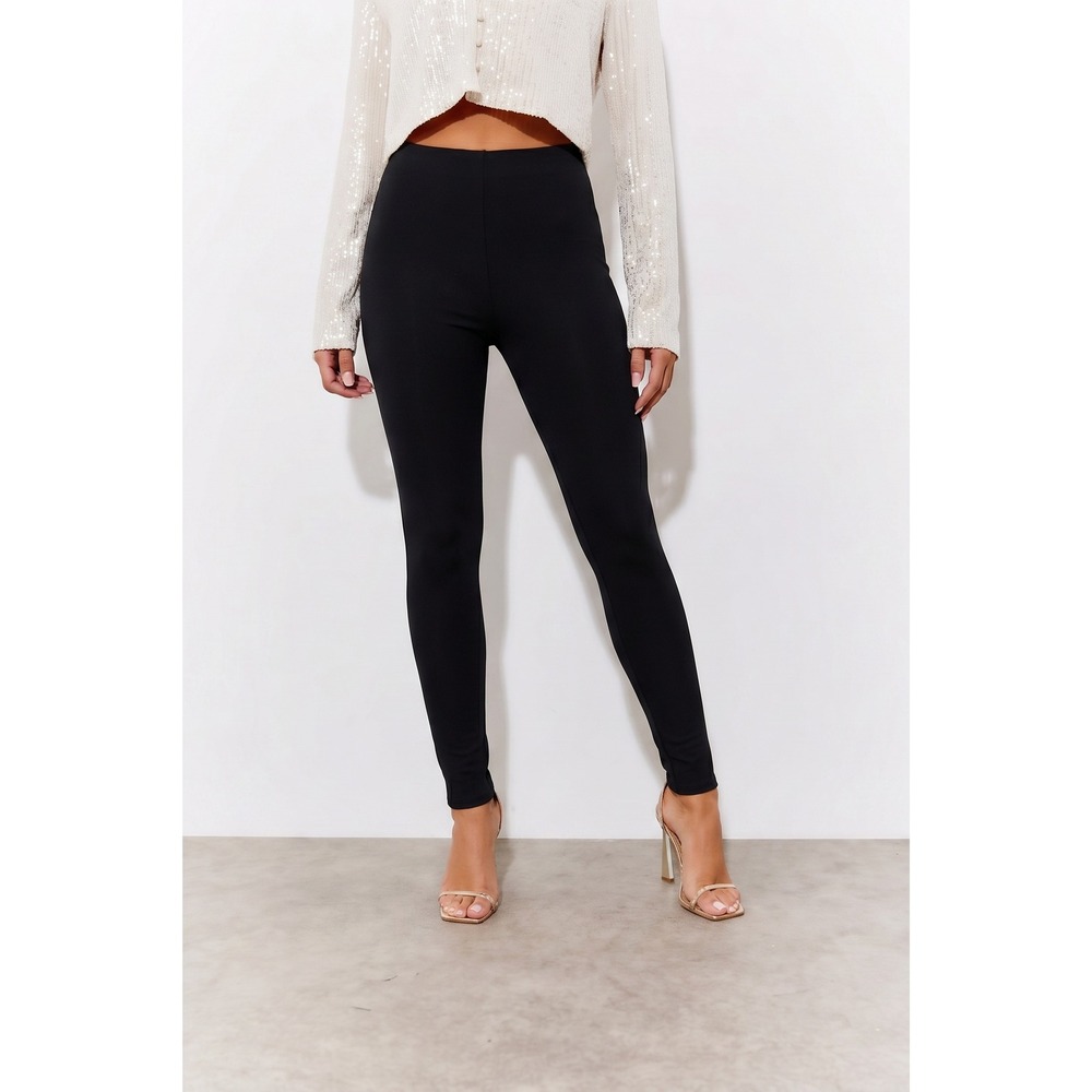 Commando Womens Faux Leather Leggings Black‎ High Rise Stretch Size Medium